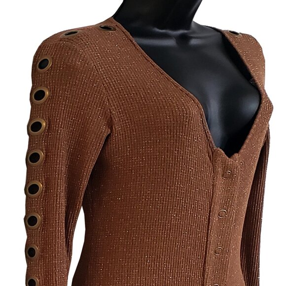 Shimmering Butterfly Women's Metallic Cooper Dress - Picture 6 of 7